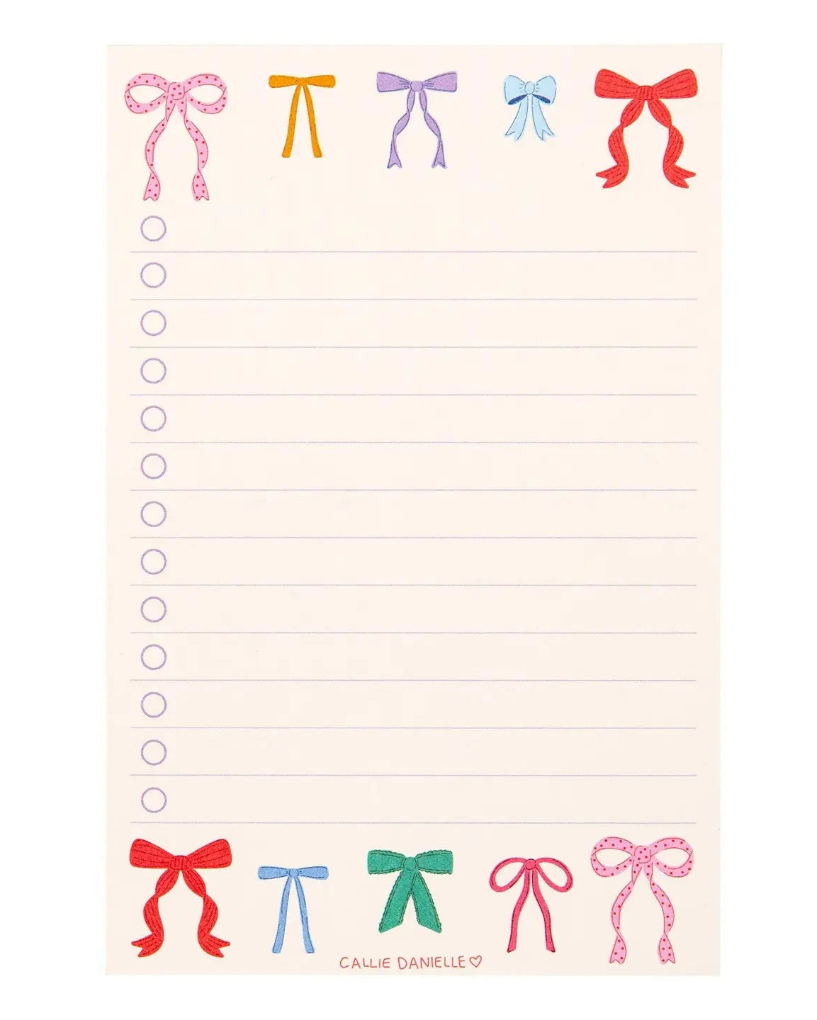 Coquette Bows To Do List Notepad - Joyful Collective