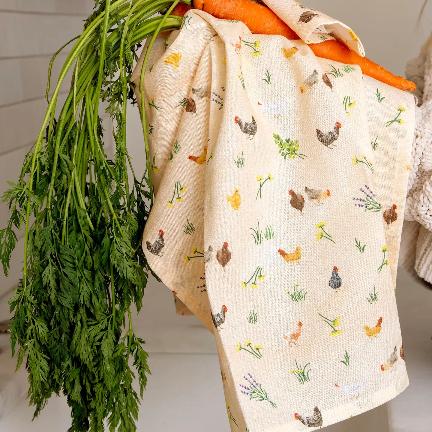 Chicken Meadows Kitchen Towel - Joyful Collective