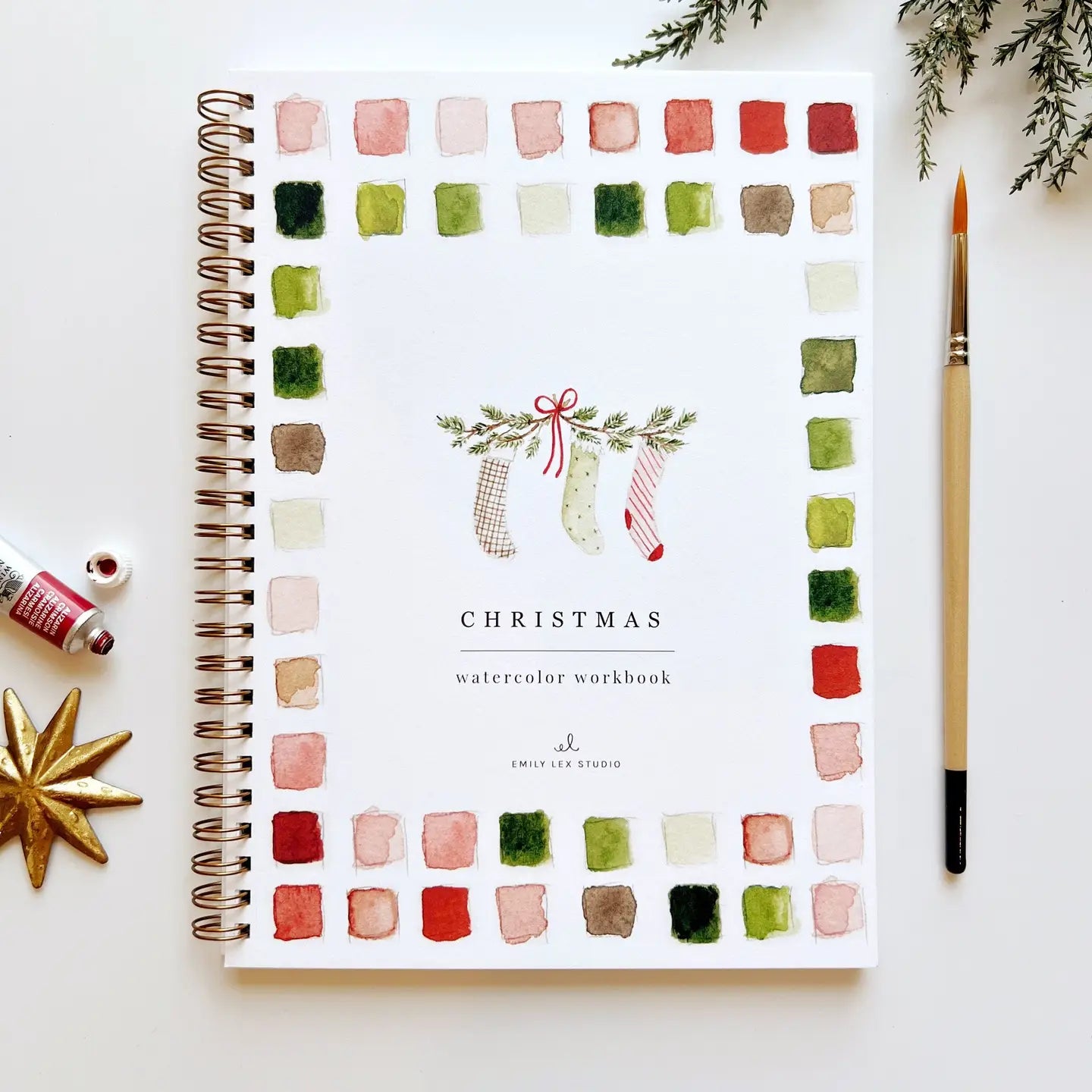 Christmas Watercolor Workbook - Joyful Collective