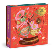Flower Gazing 500 Piece Foil Puzzle - Joyful Collective