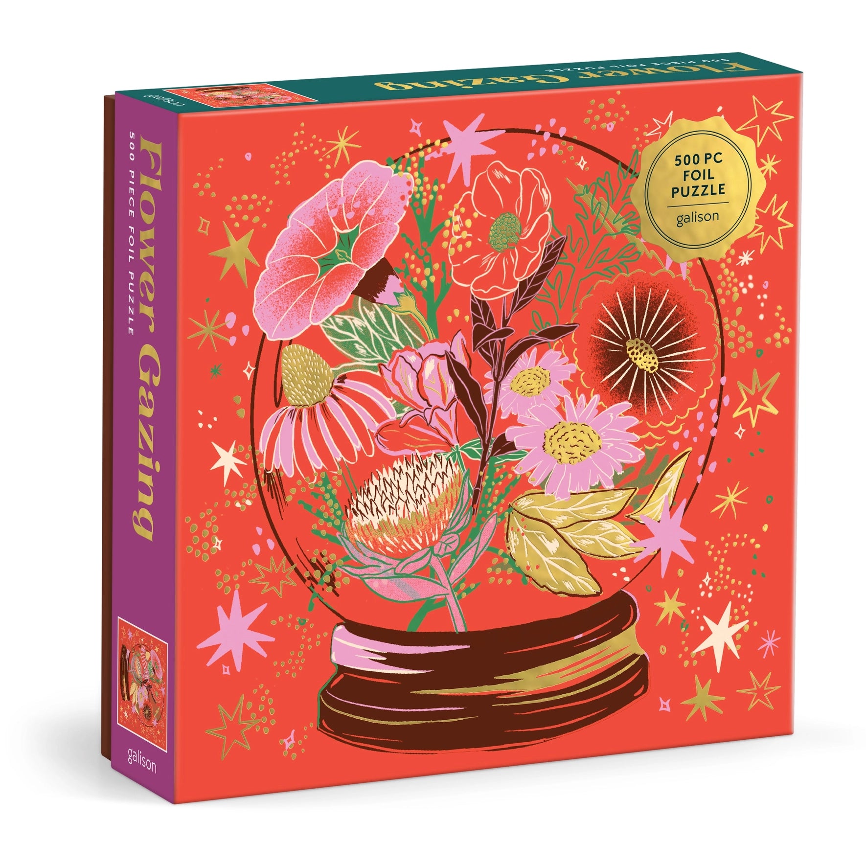 Flower Gazing 500 Piece Foil Puzzle - Joyful Collective