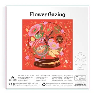 Flower Gazing 500 Piece Foil Puzzle - Joyful Collective