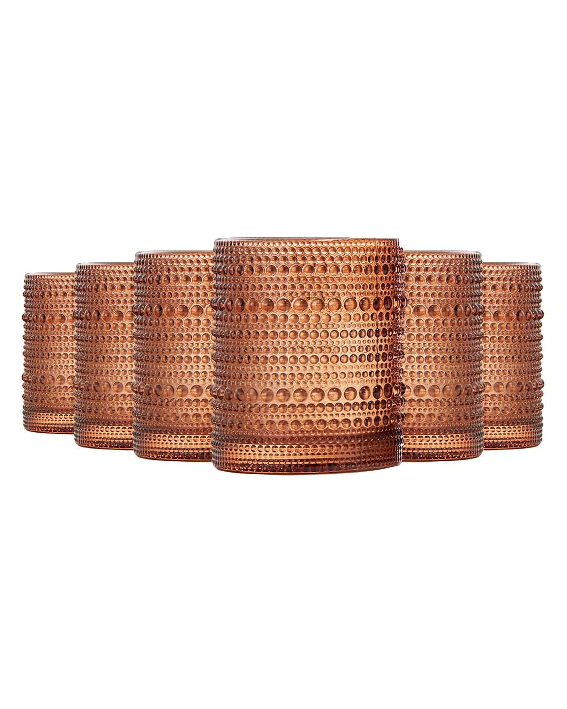 Hobnail Beaded Tumbler Drinking Glass - Joyful Collective