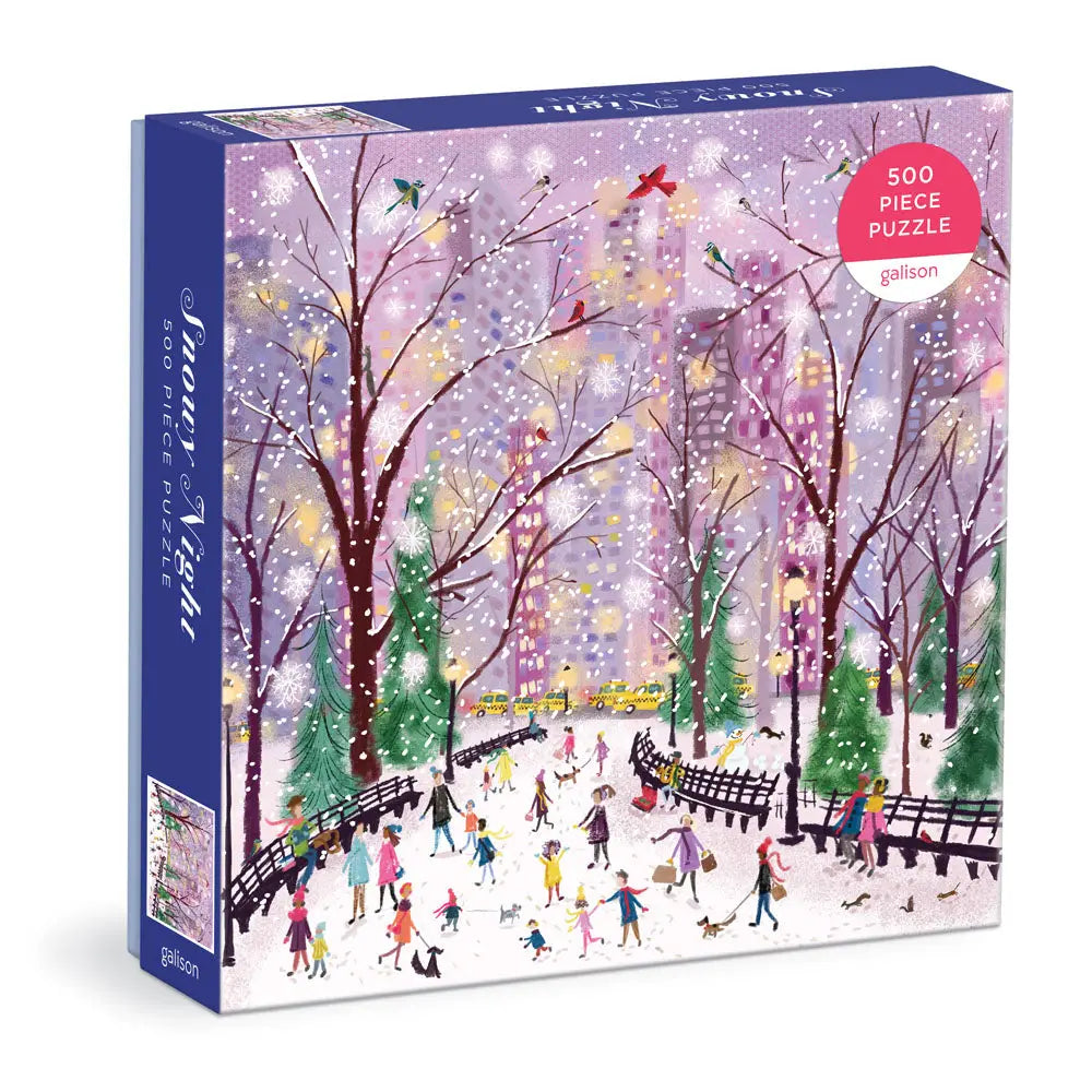 Snowy Night 500 Piece Puzzle - Joyful Collective