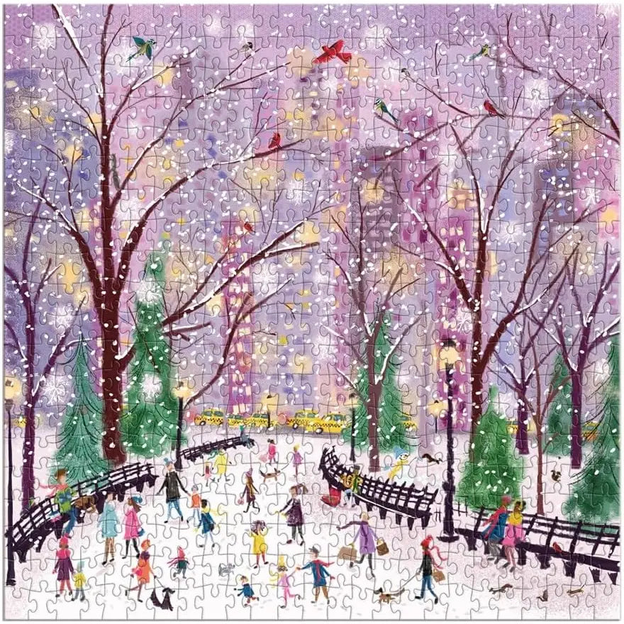 Snowy Night 500 Piece Puzzle - Joyful Collective
