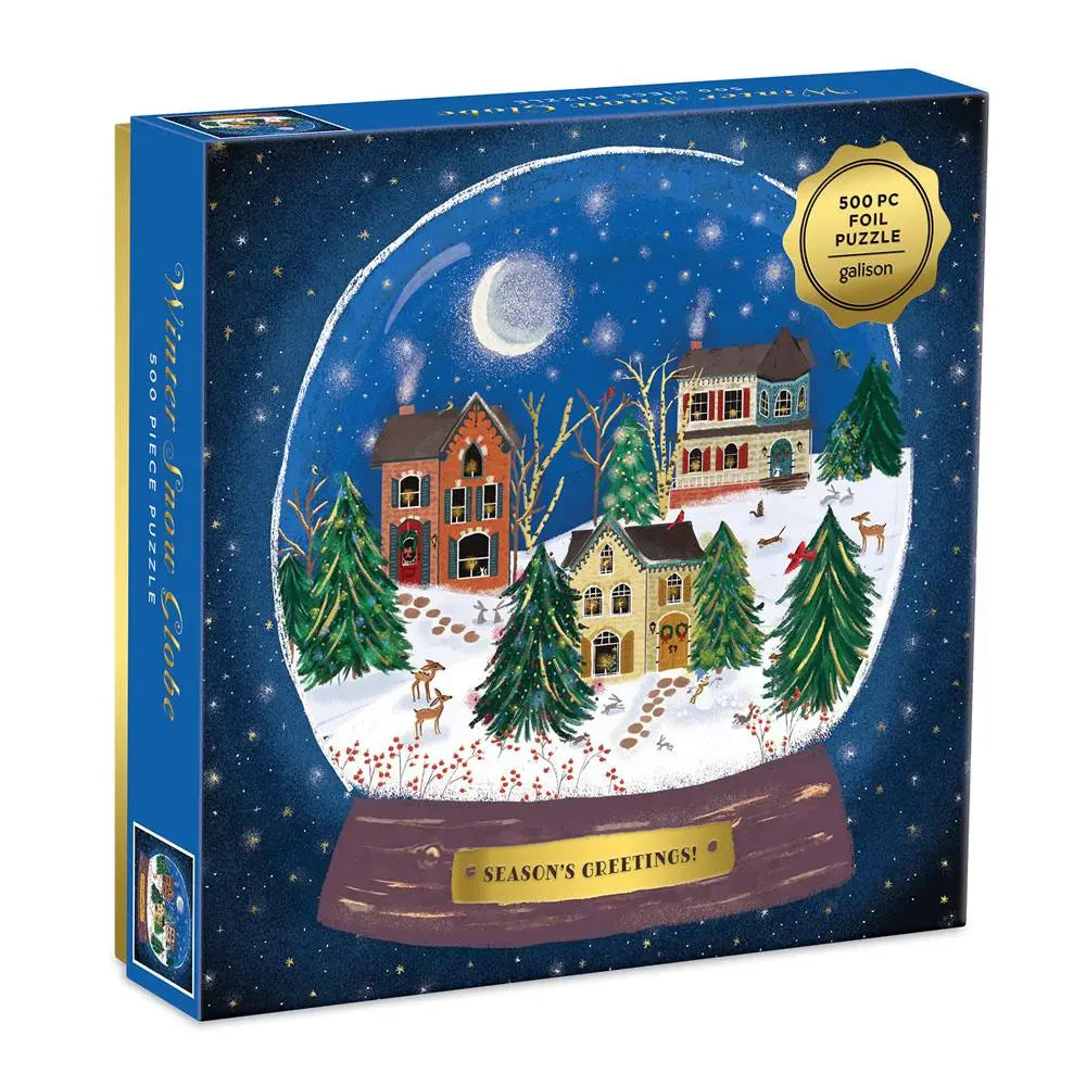 Winter Snow Globe 500 Piece Puzzle - Joyful Collective