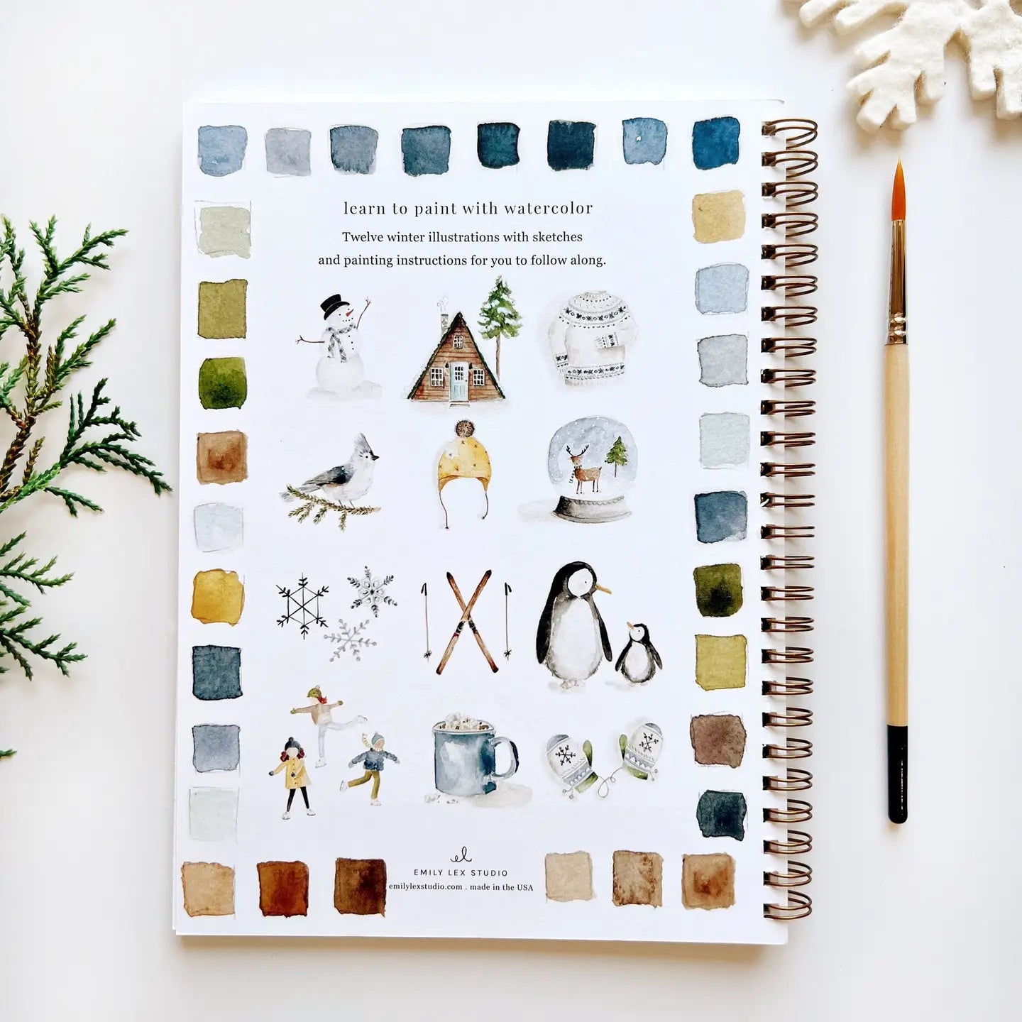 Winter Watercolor Workbook - Joyful Collective