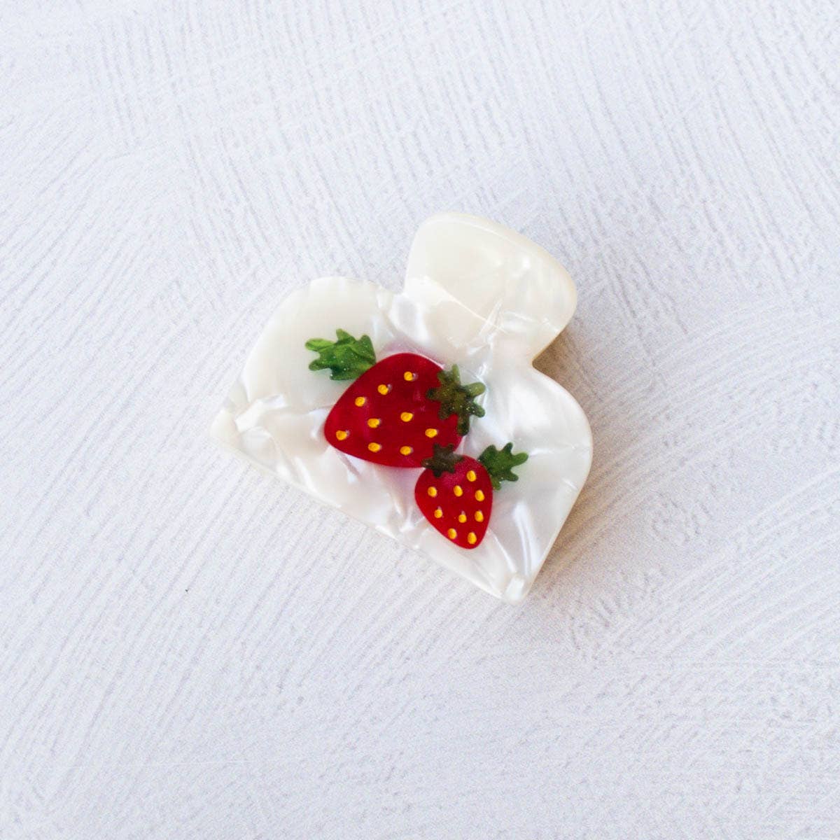 Eco Strawberry Farm Handmade Hair Claw Clip