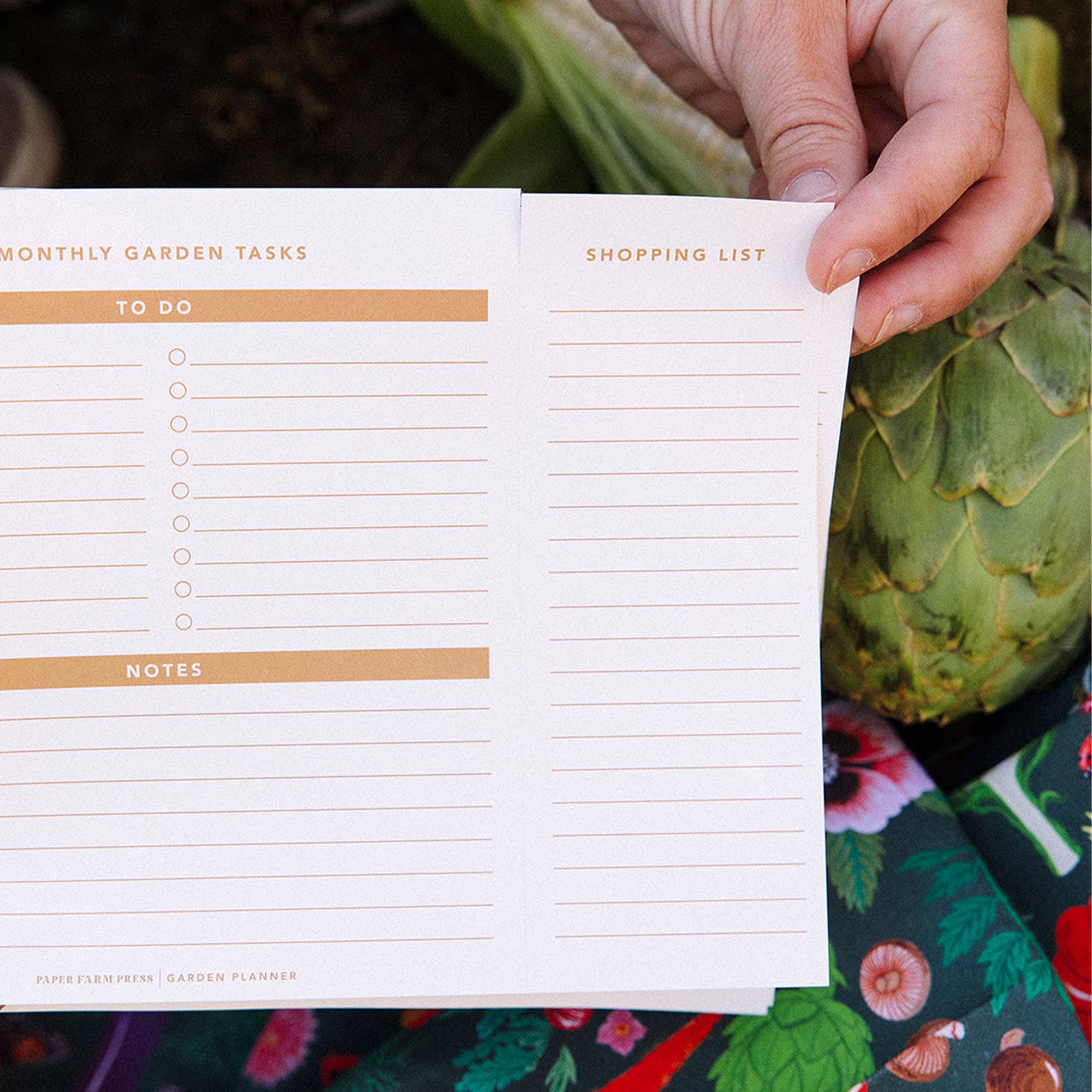 Life On The Homestead Garden Planner - Gingham