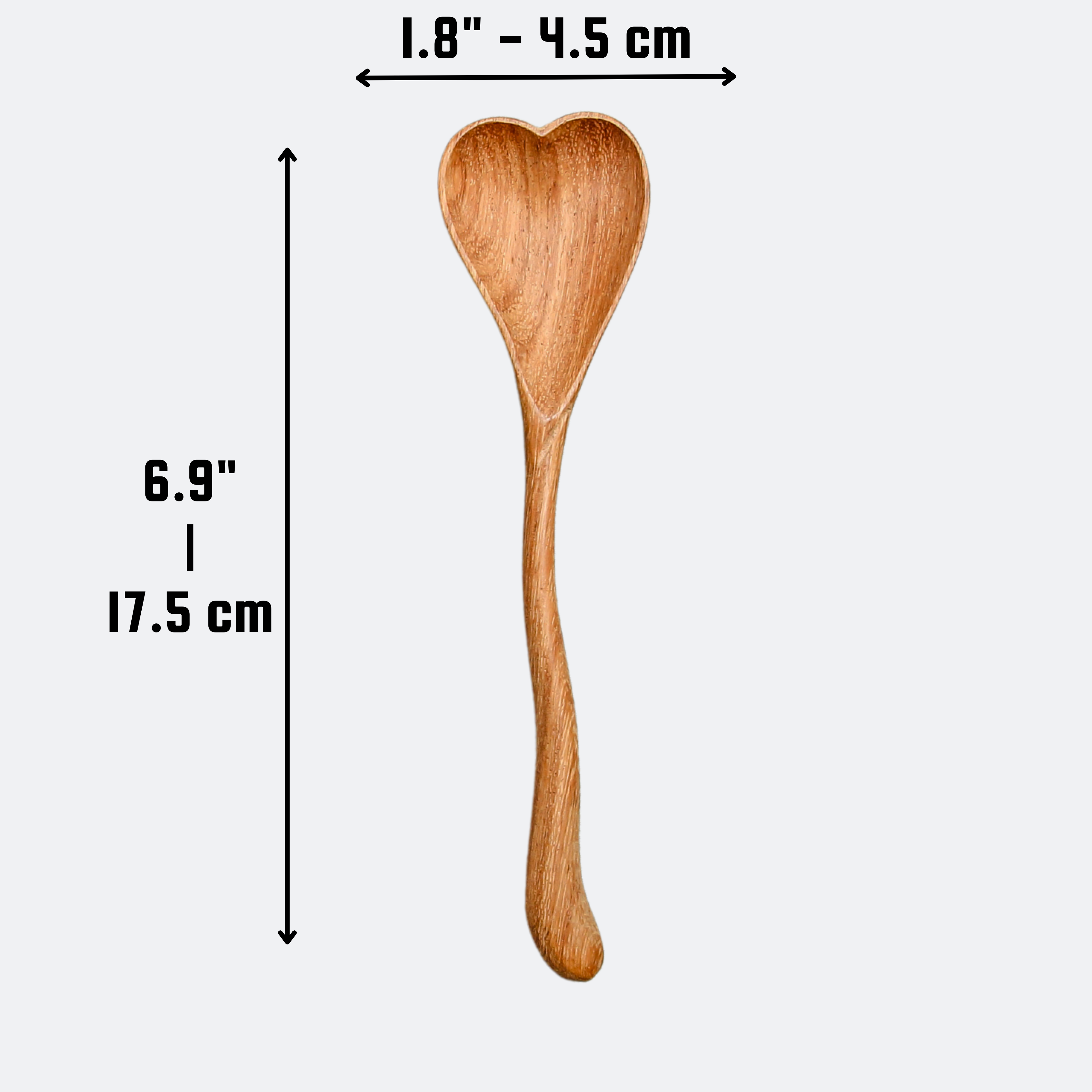 Wiggly Heart-Shaped Wooden Spoon