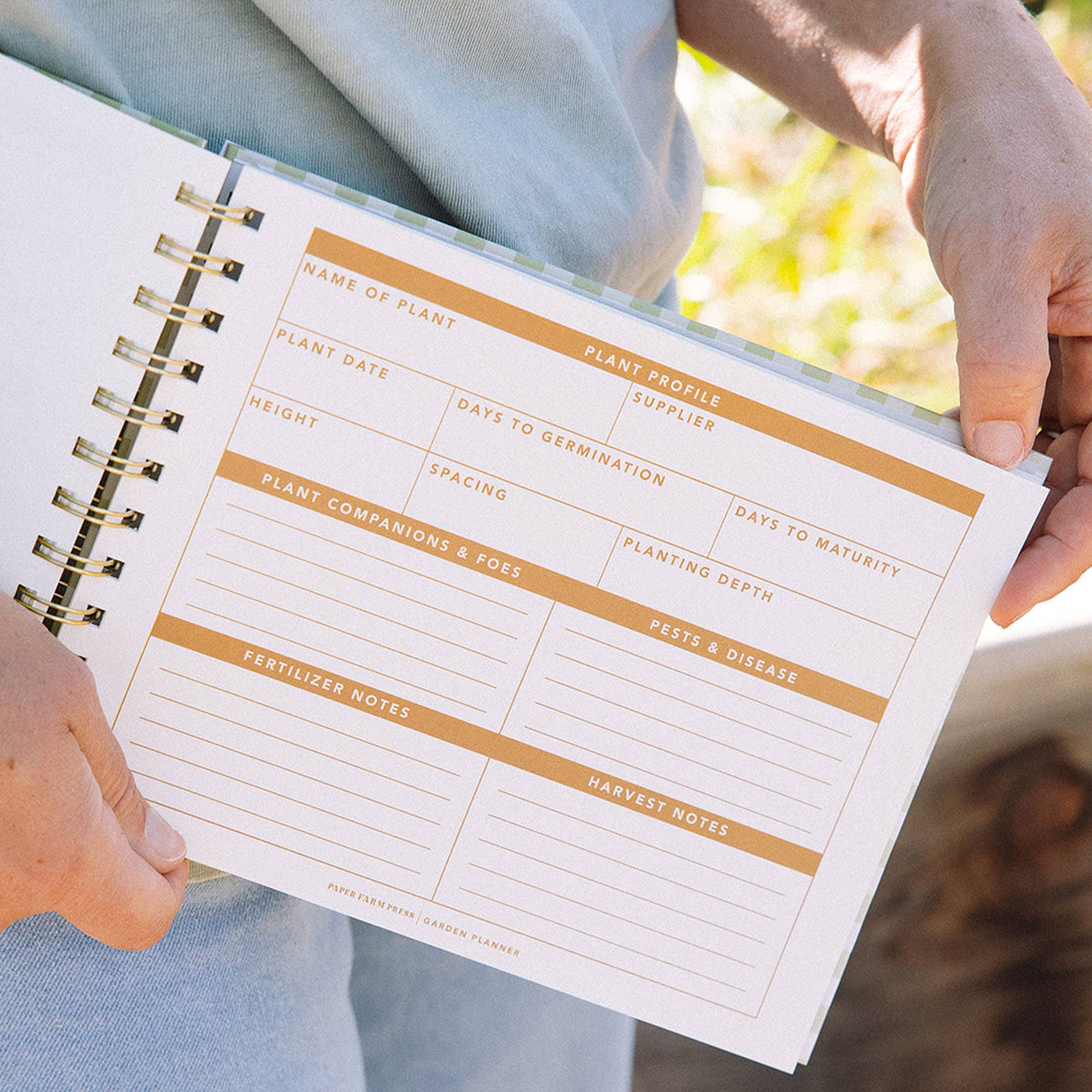 Life On The Homestead Garden Planner - Gingham