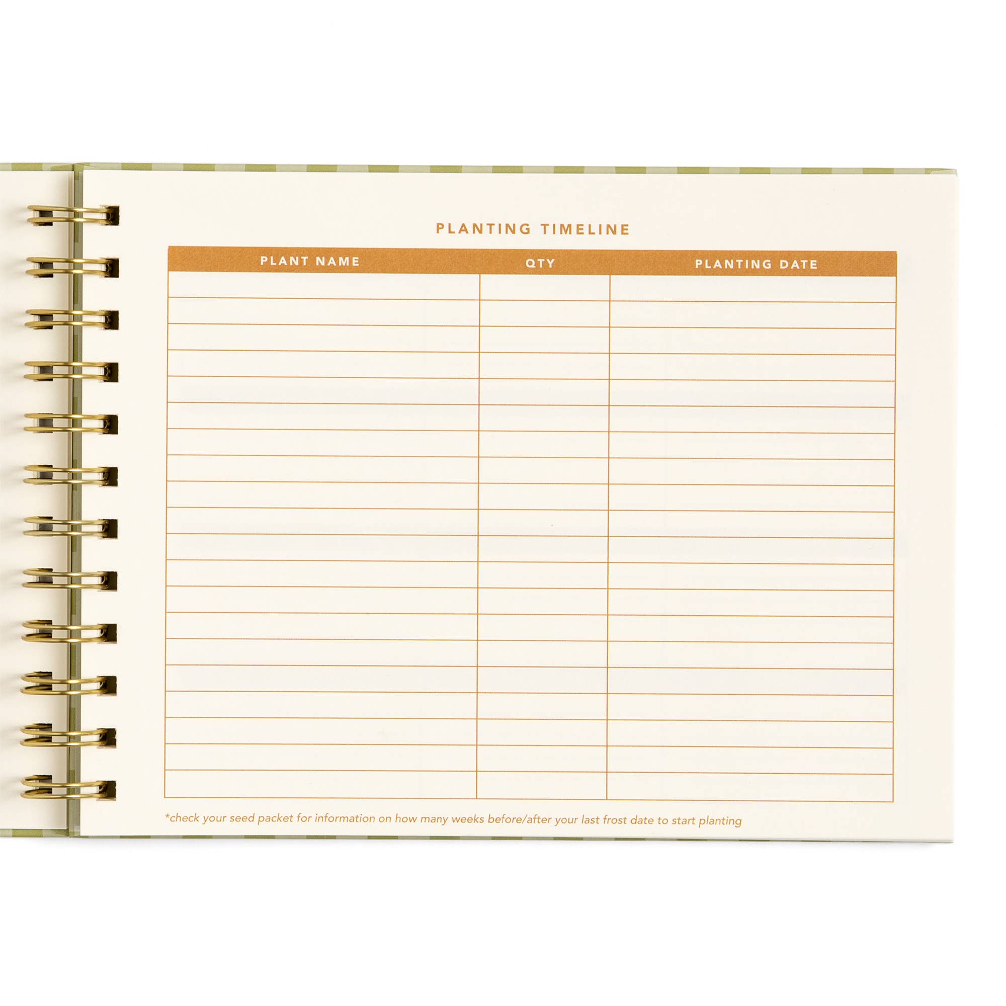 Life On The Homestead Garden Planner - Gingham