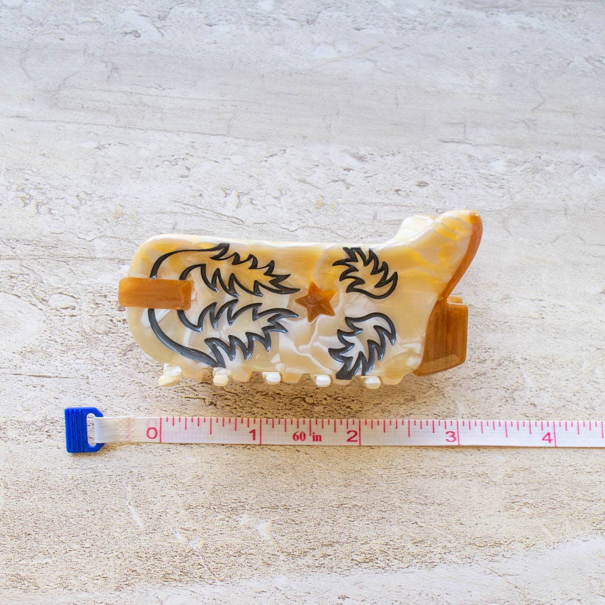 Eco Western Cowboy Boots Hair Claw Clip