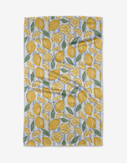 Sour Lemon Stripes Tea Towel