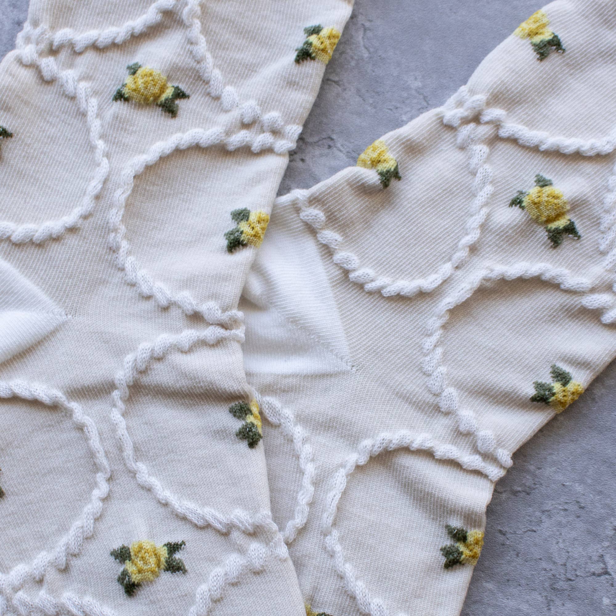 Antique Floral Socks