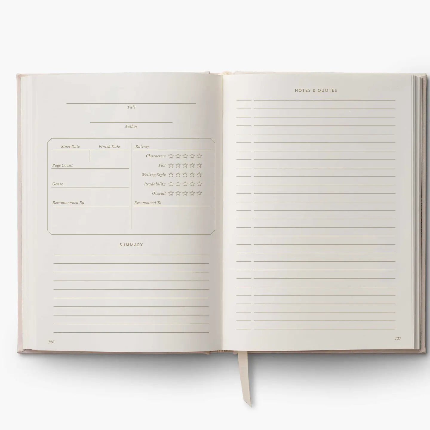 Book Club Embroidered Book Journal - Joyful Collective