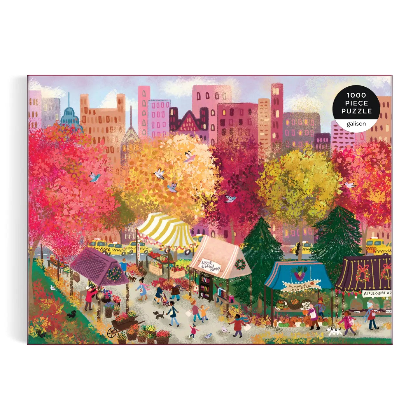Joy Laforme Autumn At the City Market 1000 Piece Puzzle - Joyful Collective