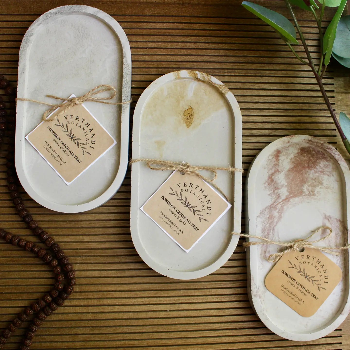 Concrete Oval Tray - Joyful Collective