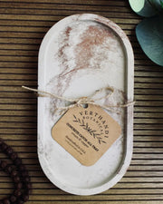 Concrete Oval Tray - Joyful Collective
