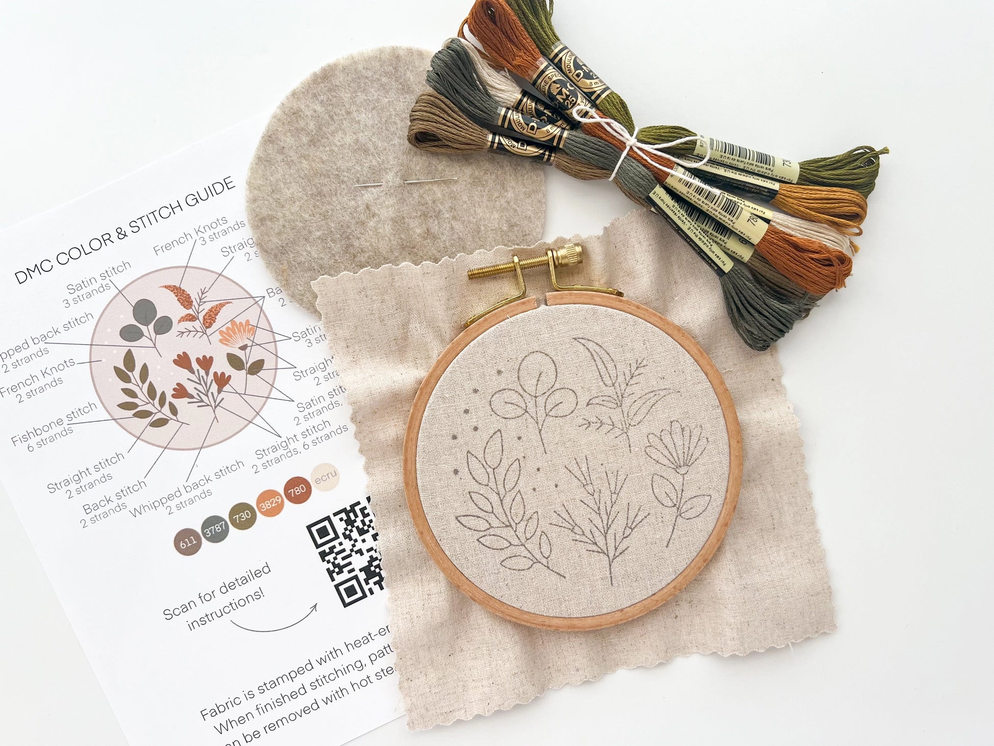 Botanical Embroidery Kit - Joyful Collective
