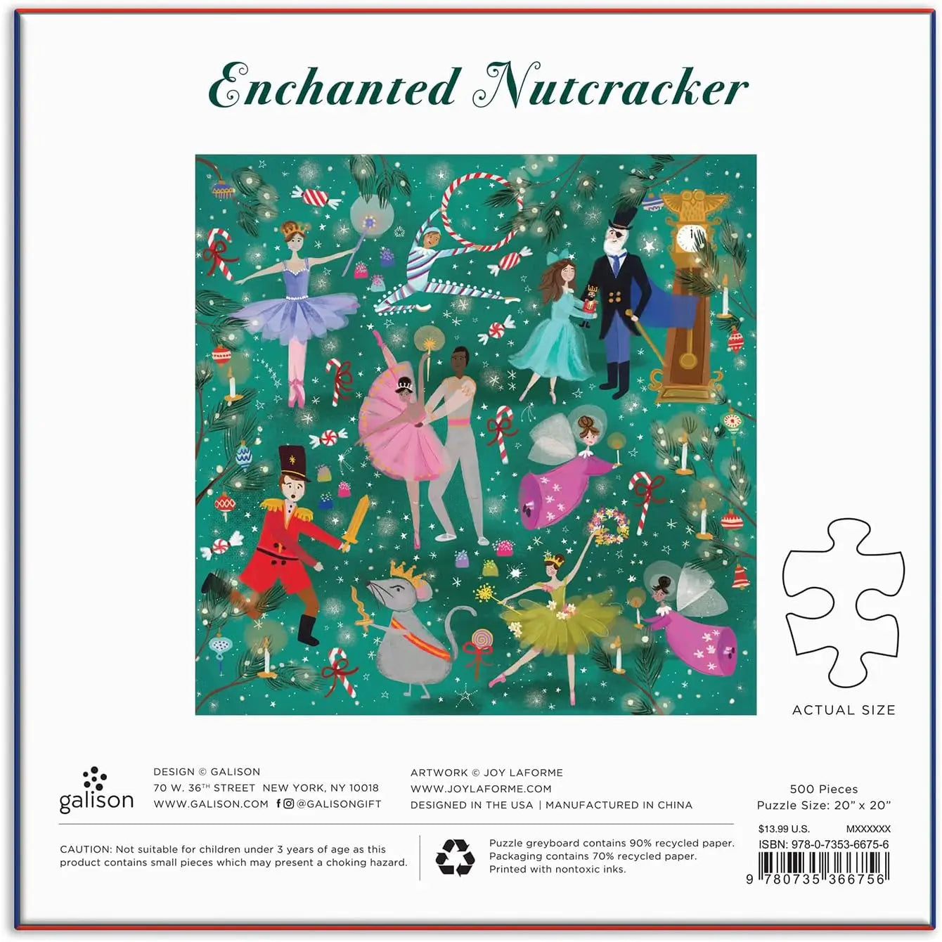 Enchanted Nutcracker 500 Piece Puzzle - Joyful Collective