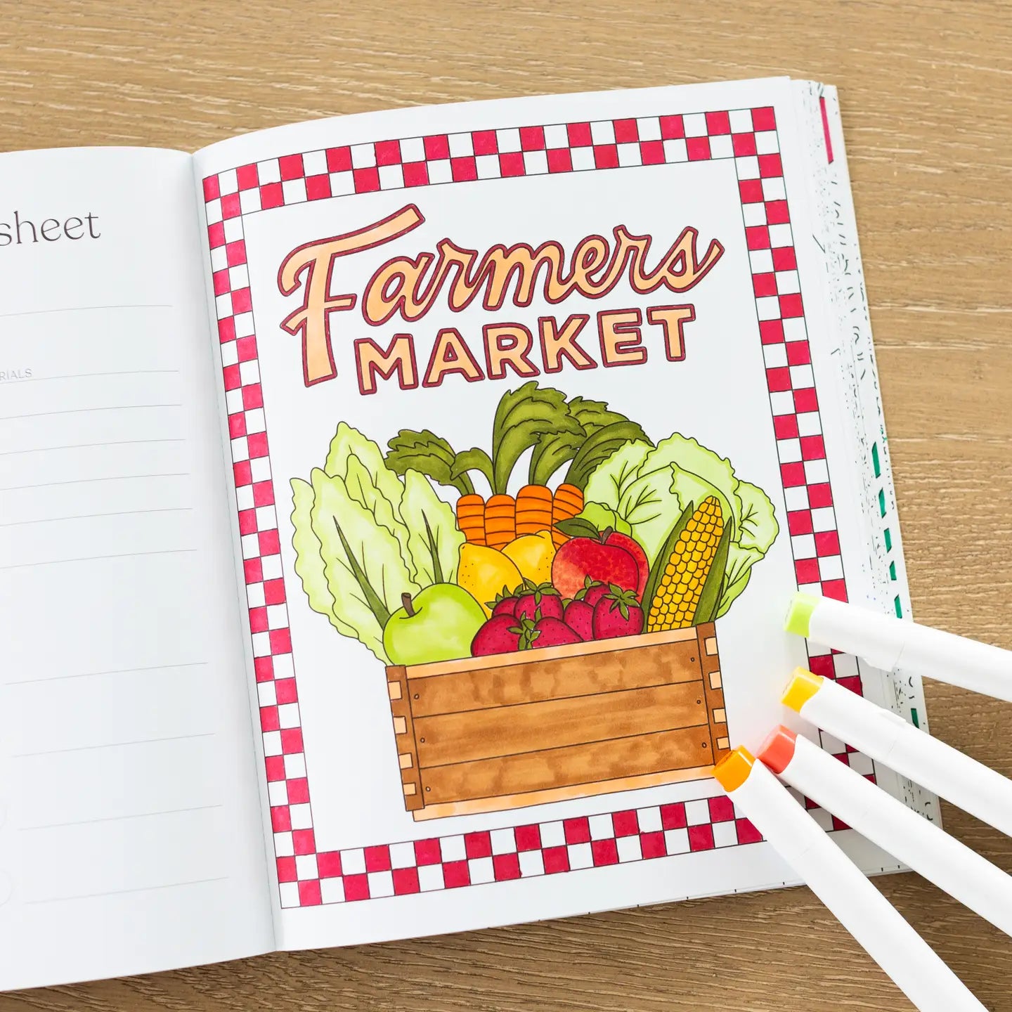 Farmers Market Coloring Book - Joyful Collective