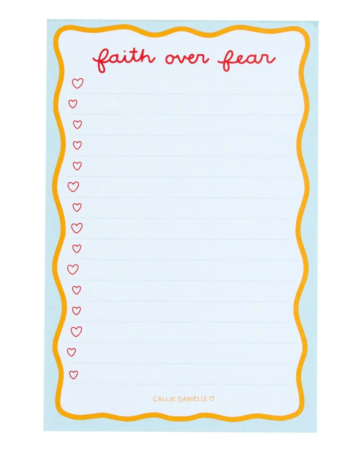Faith Over Fear Notepad - Joyful Collective