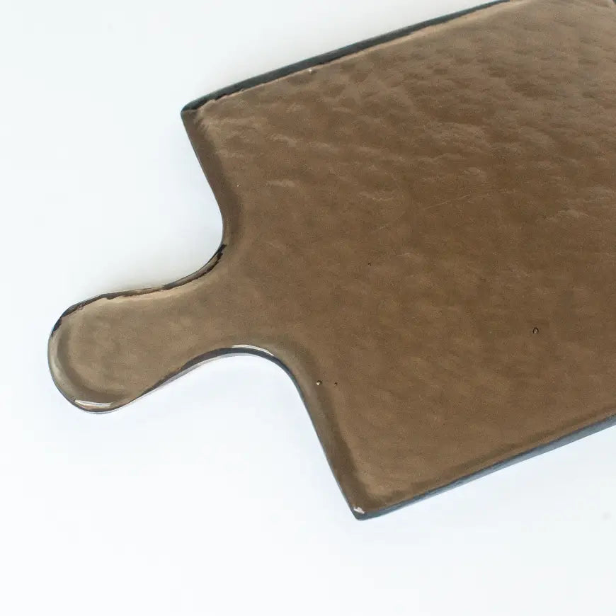 Handblown Hammered Glass Serving Board - Joyful Collective