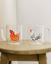 Hand Painted Chicken Mug - Joyful Collective