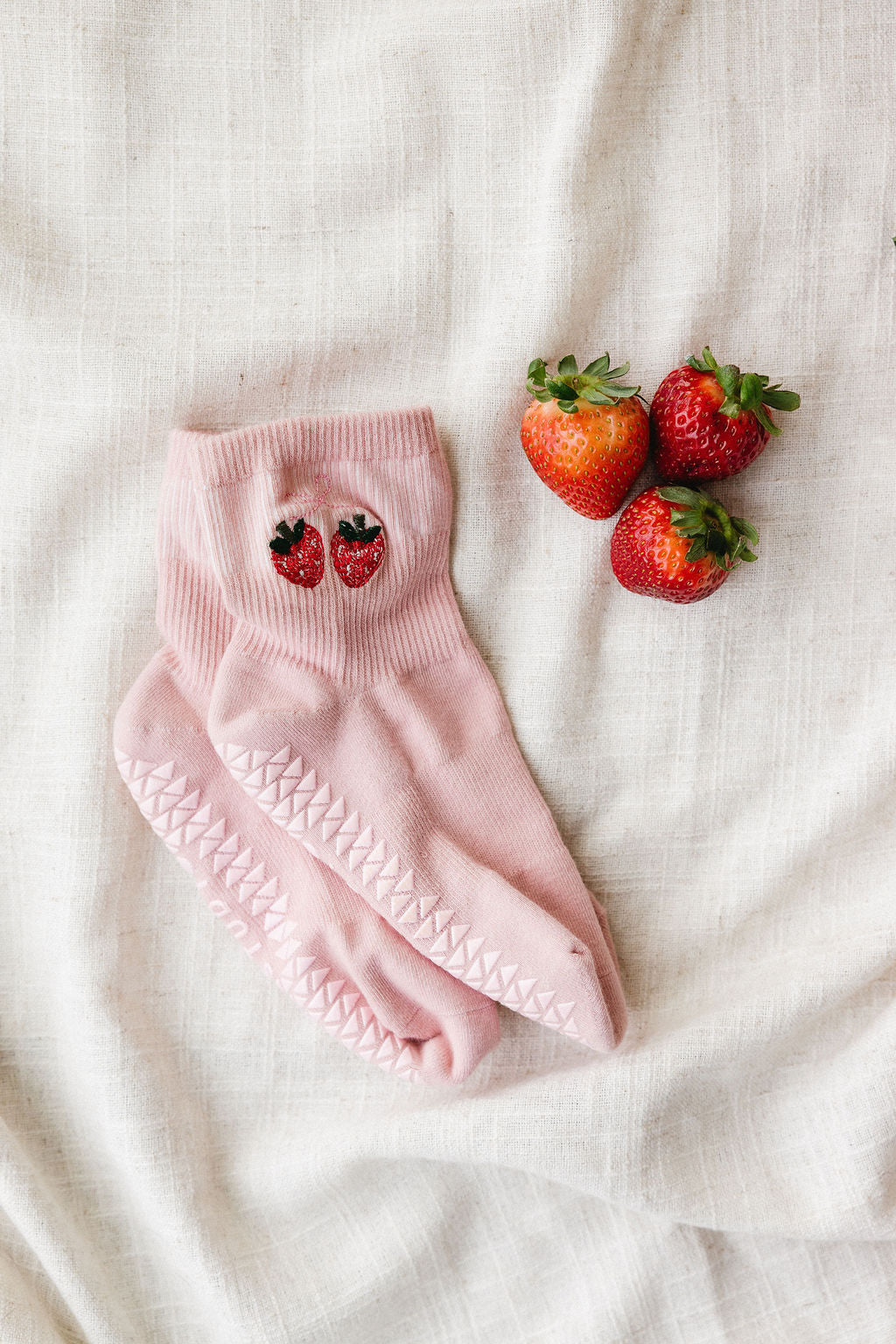 Strawberry Grip Socks