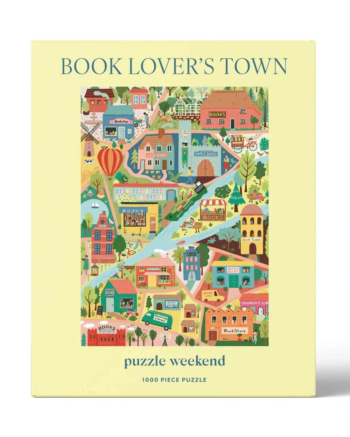 Book Lover's Town 1000 Piece Jigsaw Puzzle - Joyful Collective