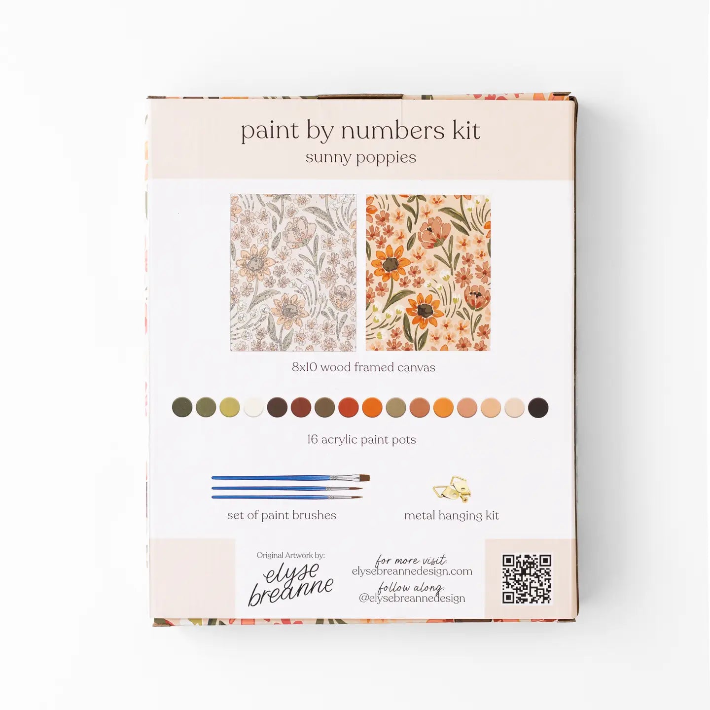 Sunny Poppies Paint By Number Kit - Joyful Collective