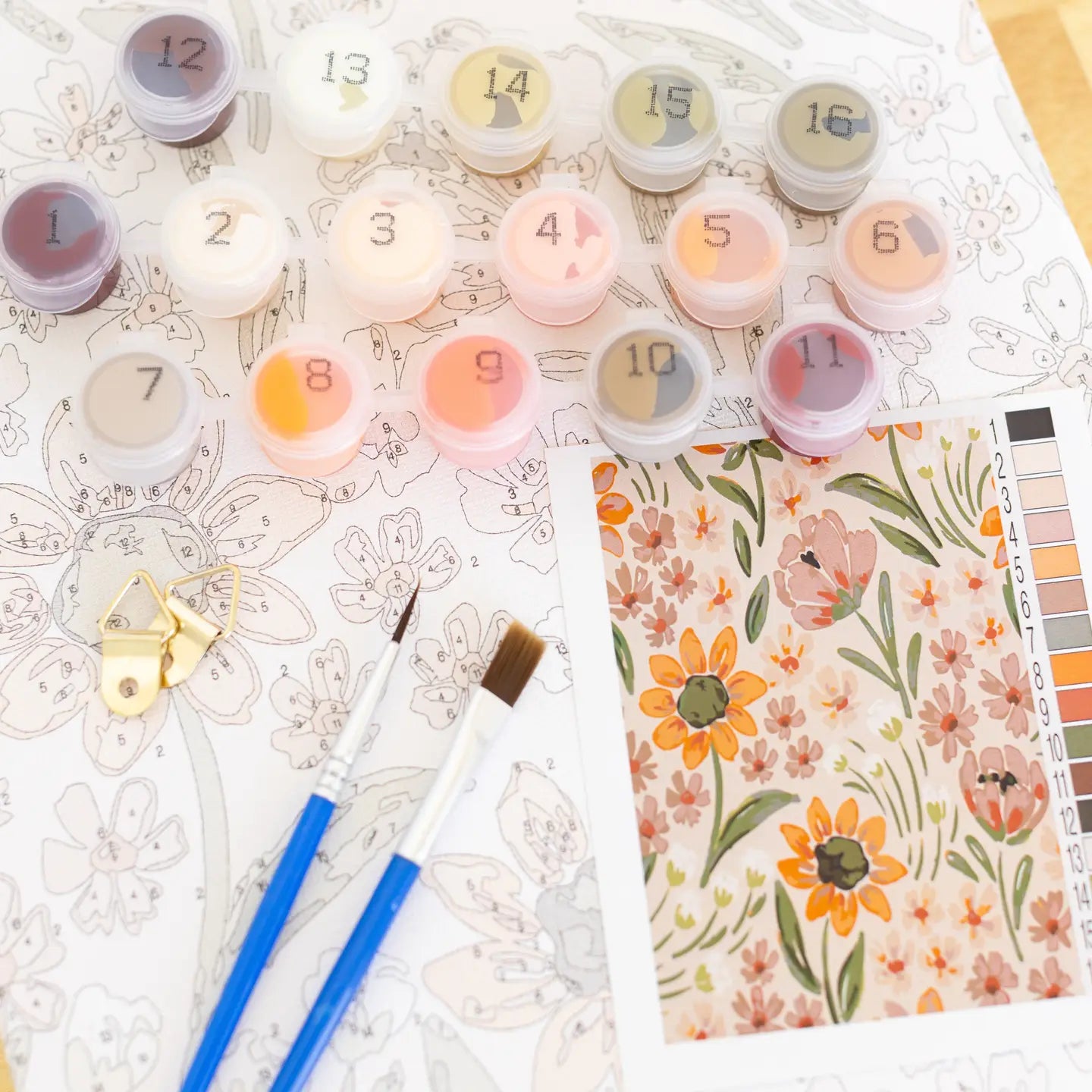 Sunny Poppies Paint By Number Kit - Joyful Collective
