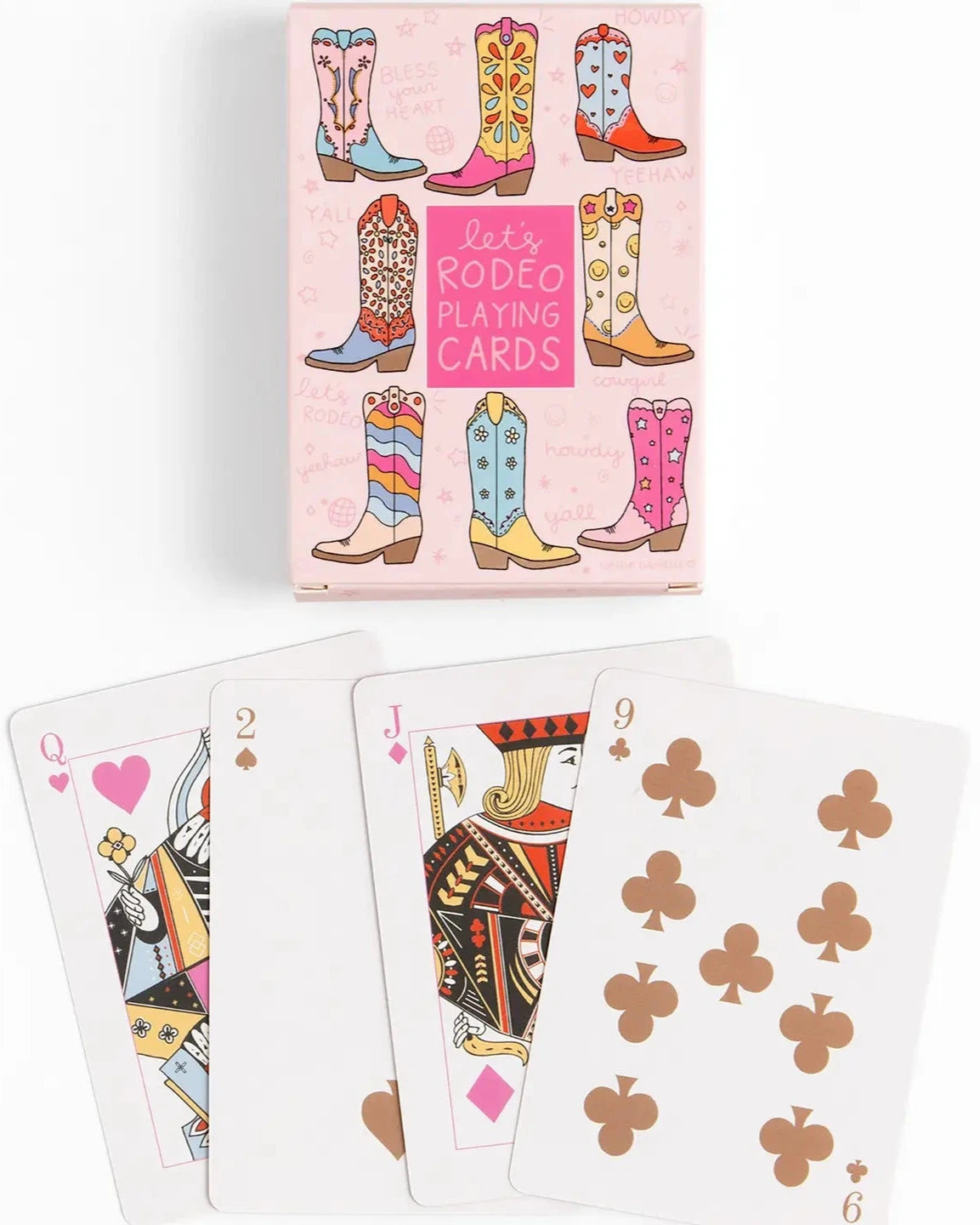 Let's Rodeo Western Cowgirl Boots Deck of Playing Cards - Joyful Collective