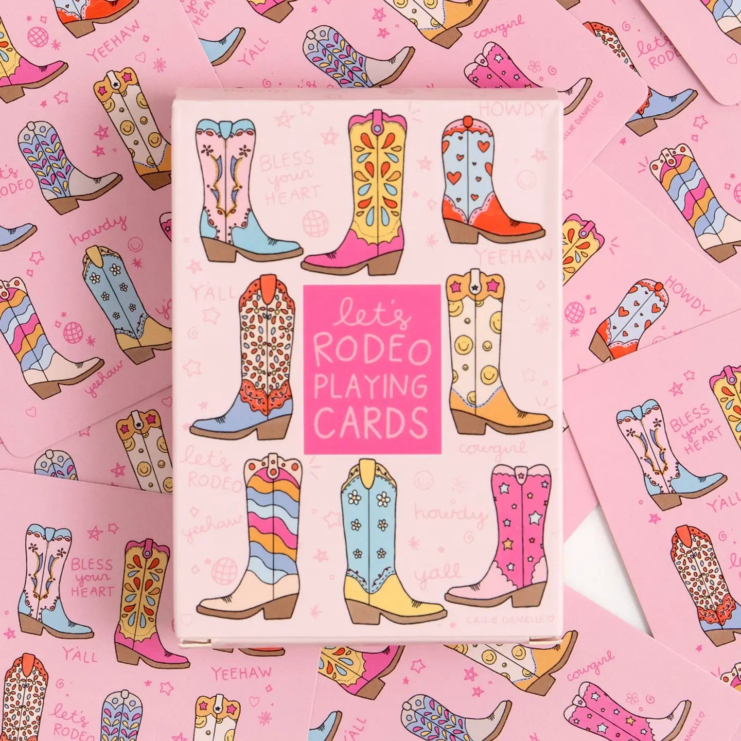 Let's Rodeo Western Cowgirl Boots Deck of Playing Cards - Joyful Collective