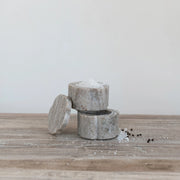 Marble Scalloped Stackable Pinch Pots with Lid - Joyful Collective