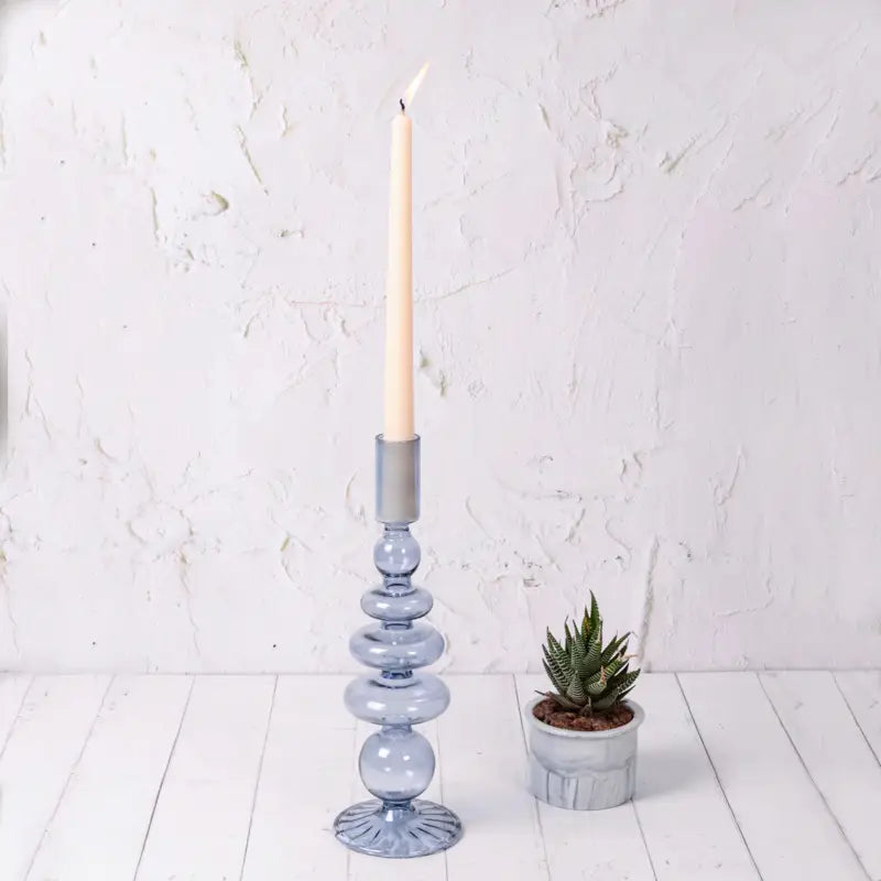 Blue Wisteria Candleholder - Joyful Collective