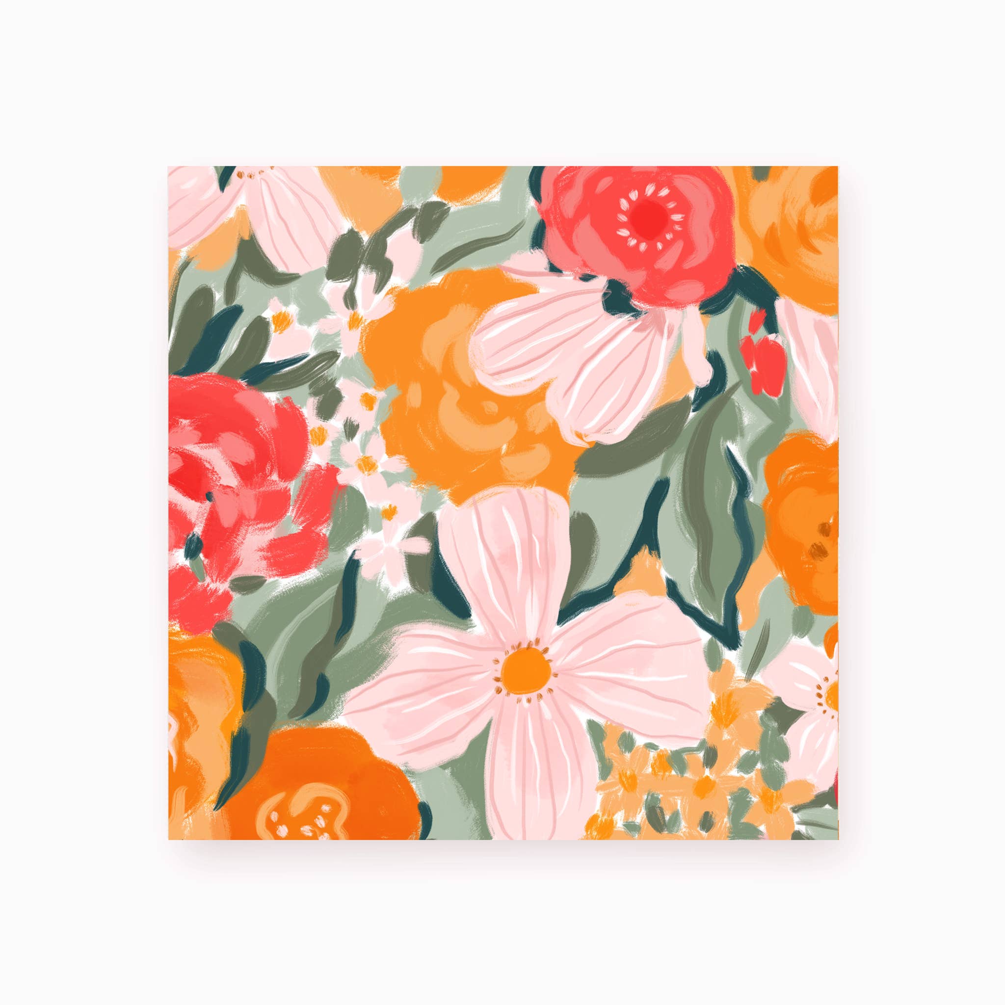 Decorative Matchbox – Warm Painted Florals for Home Decor