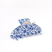 Blue Floral Claw Clip