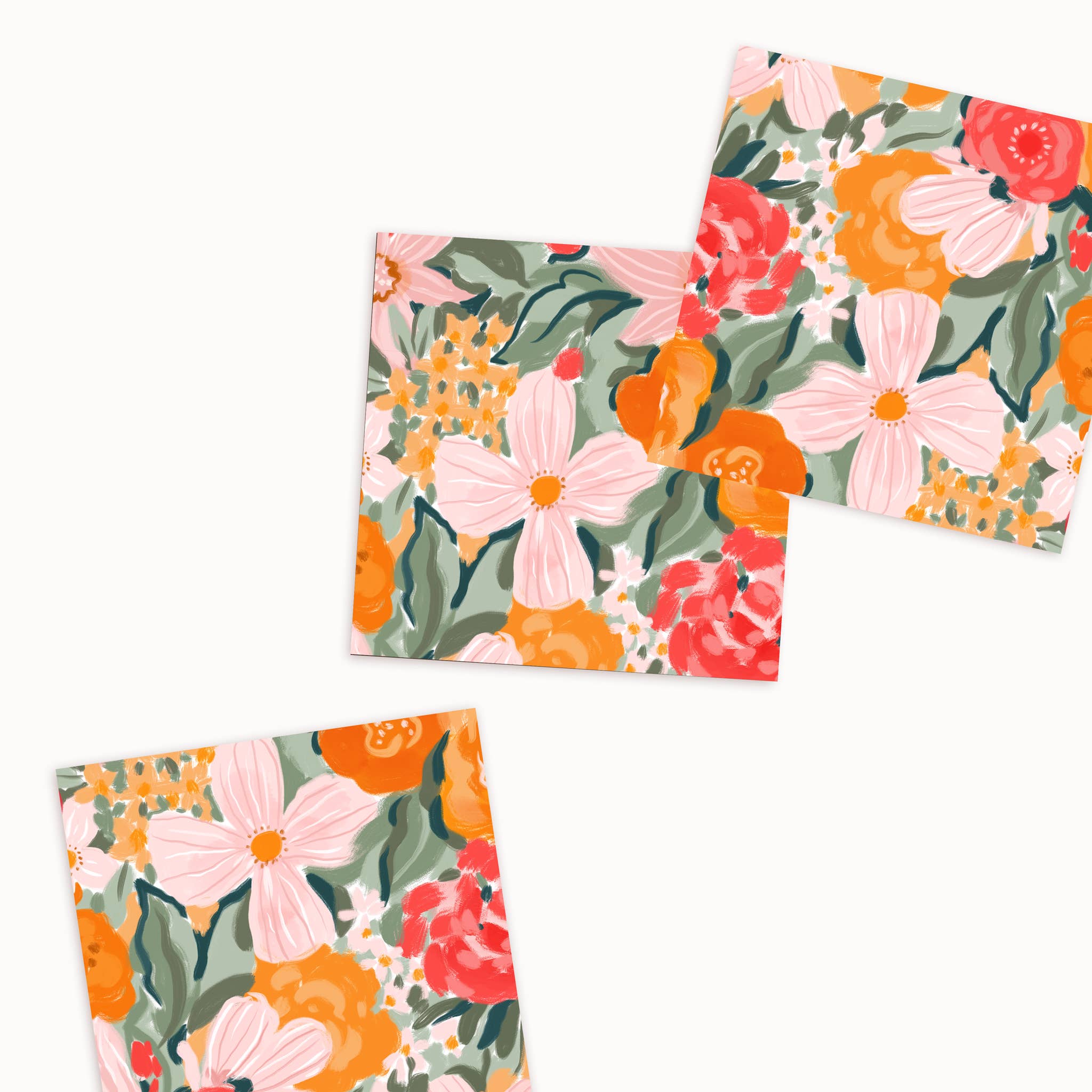 Decorative Matchbox – Warm Painted Florals for Home Decor