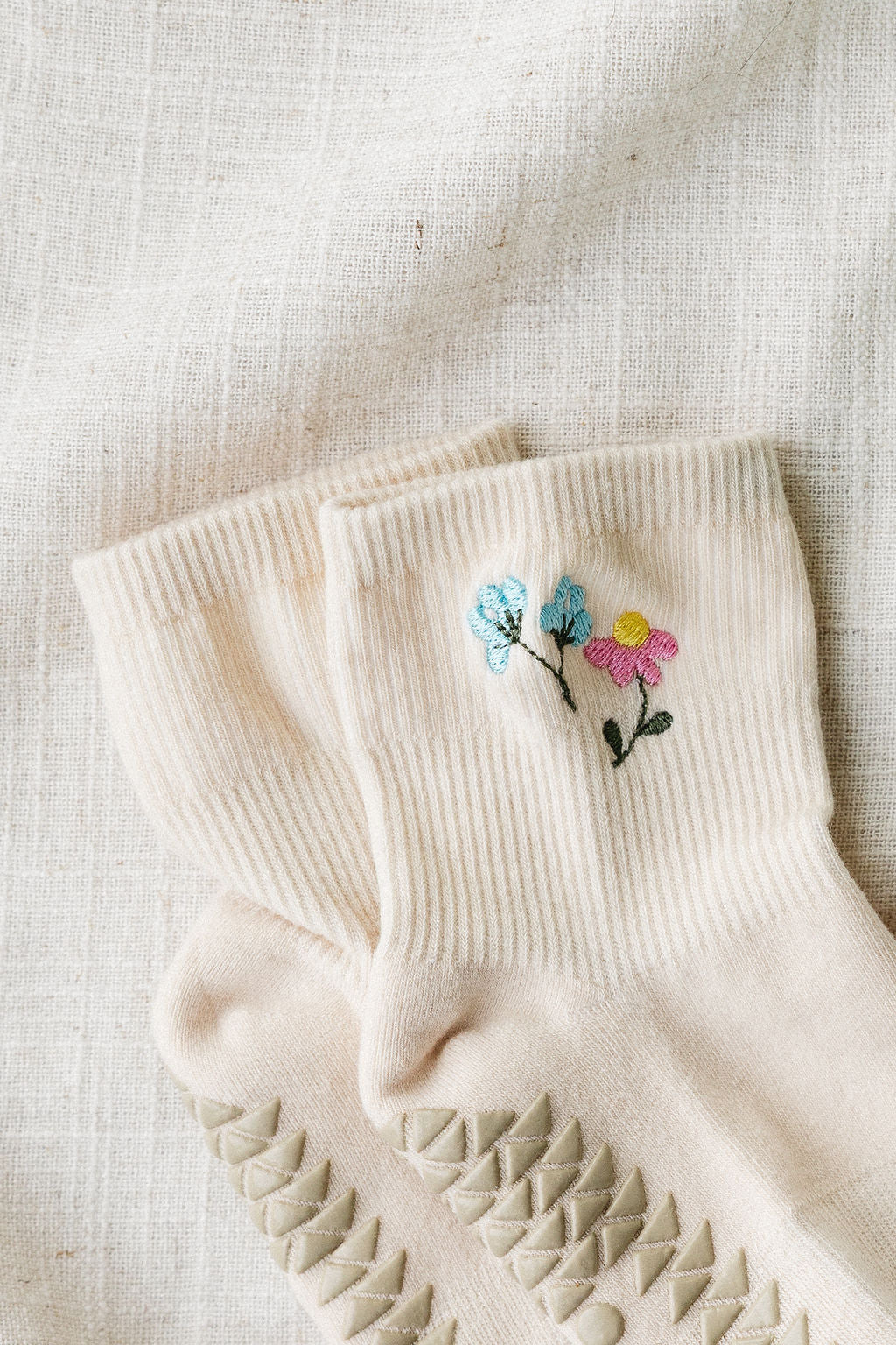 Floral Grip Socks