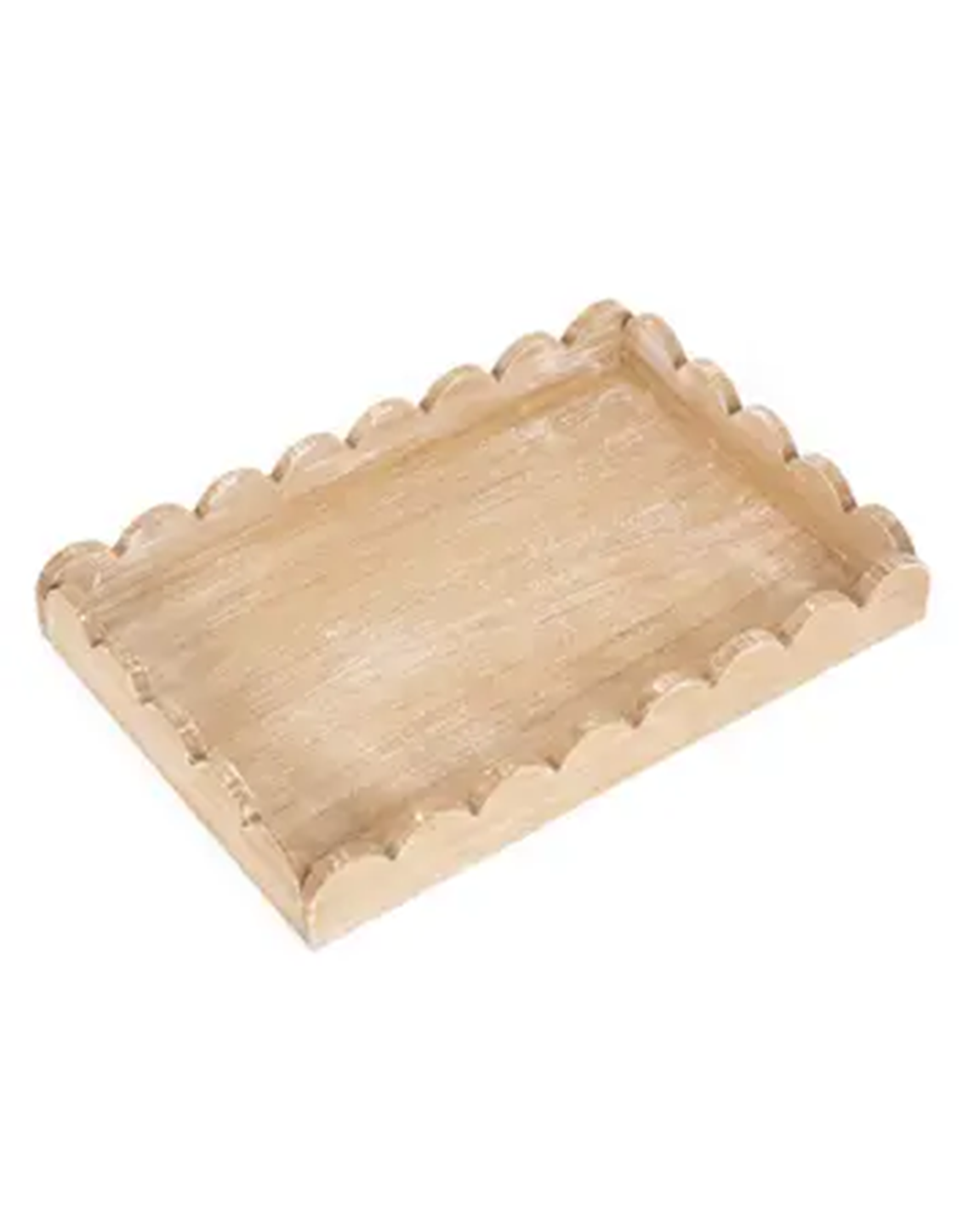 Wood Scallop Tray - Joyful Collective